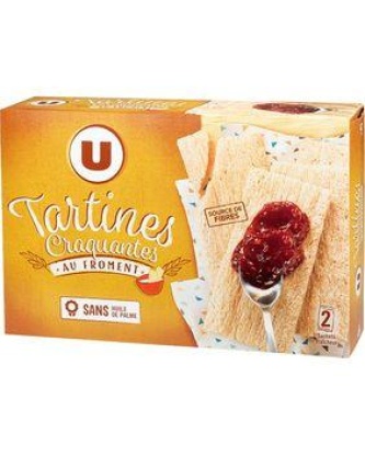 Tartines grillées craquantes au froment U boîte 250g