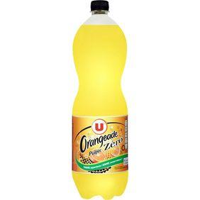 Orangeade pulpée light U pet 1,5 litre