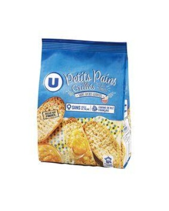 Petits Pains grillés au blé complet sans sucre ajouté U 225G