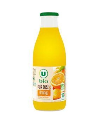 Pur jus orange U BIO bocal 1 litre