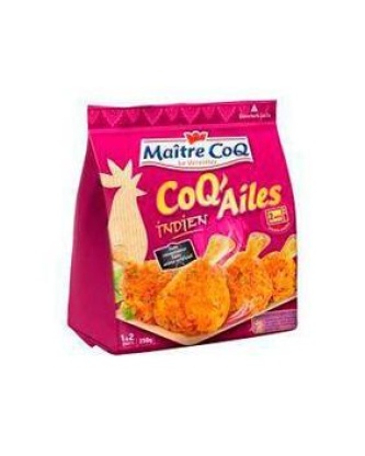 Coq'Ailes à l'Indienne, MAÎTRE COQ, Sachet, 250g