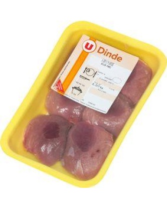 Sot l'y laisse de dinde, U, France, 6 pièces 330 g