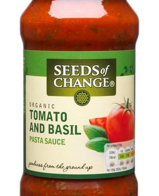 Seeds of Change Sauce Tomate & Basilic Bio Vegan, 500g