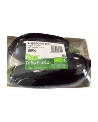 Aubergine, BIO, calibre 200/300g, Espagne, barquette 500g