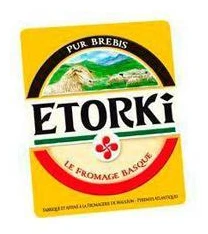Fromage au lait pasteurisé de brebis ETORKI, 33% de MG, cave fraicheurde 180g