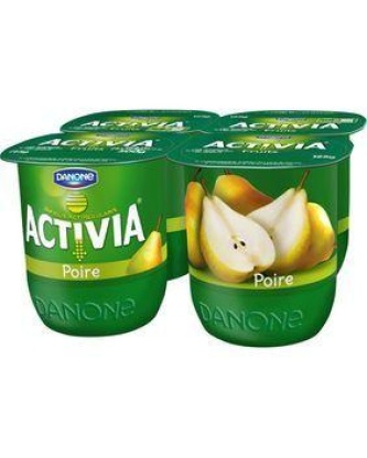 Lait fermenté bifidus poire ACTIVIA, 4x125g