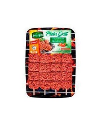 Brochette au boeuf plein grill à la provençale, SOCOPA, 4 pièces, 400g