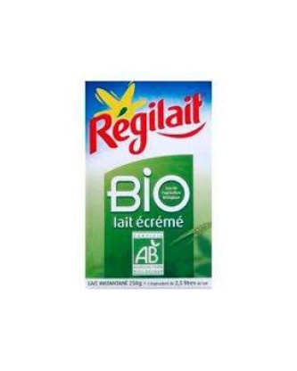 Lait écrémé bio en poudre REGILAIT, 250g