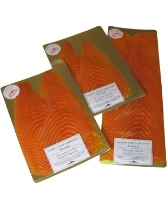 Saumon fumé plaque traiteur 10 à 15 tranches 500g