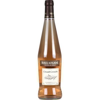 Vin gris du Maroc Cinsault Grenache Boulaouane 12,5° 75 cl