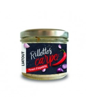 RILLETTE CARPE ET PIMENT D' ESPELETTE 90GRS