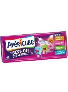 Fromage pasteurisé fondu APERICUBE 22%MG Best Of, 250g