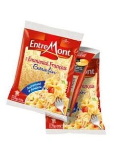 Emmental râpé au lait thermisé ENTREMONT, 29%MG, 3x70g