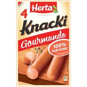 Knacki Gourmandes HERTA, 4 pièces, 280g