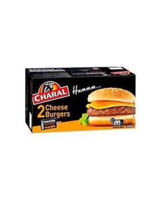 Cheeseburger CHARAL, 2x140g. Origine de la viande : France
