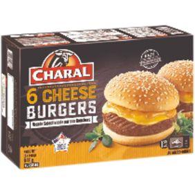 Cheeseburger CHARAL, 6x140g.Origine de la viande : France