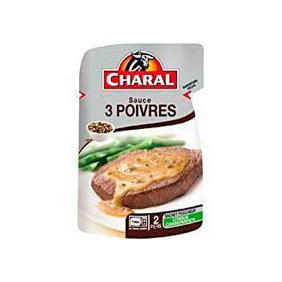 Sauce aux 3 poivres, CHARAL, 120g
