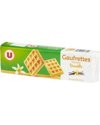 Gaufrettes fourrées vanille U paquet 110g