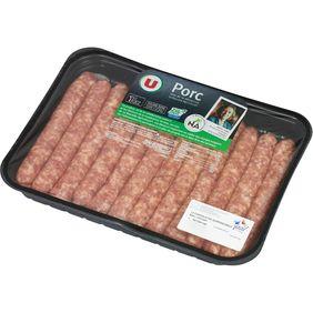 Chipolata sans colorant, U, 12 pièces, 660g