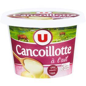 Cancoillotte à l'ail au lait pasteurisé U, 11% de MG, pot de 250g