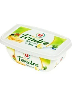 Beurre tendre à tartiner demi-sel 80%mg barquette U 250g