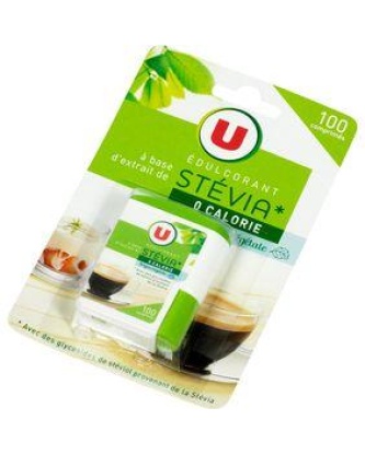 Edulcorant à base de stevia U briquet 100 comprimés 30 g