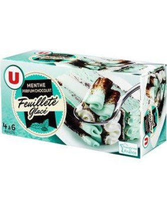 Feuilleté glacé menthe chocolat U, 321g
