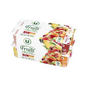 Yaourt aux morceaux de fruits panachés U 16x125g