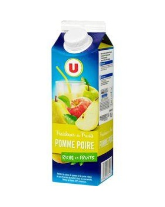 Fraîcheur de fruits pomme/poire U brique 1L