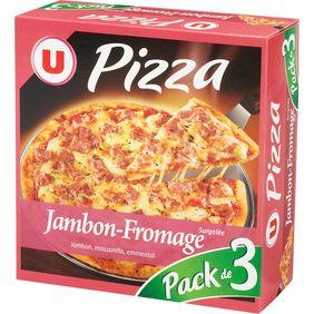 Pizza jambon /fromages U 3x350g 1,05kg