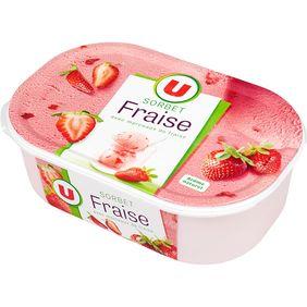 Sorbet fraise U, 550g