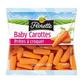 Baby carrots, FLORETTE, sachet 250g
