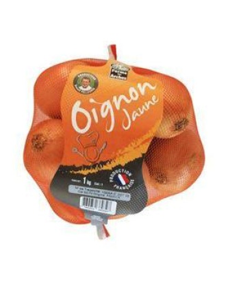 Oignon jaune, calibre 50/70, France, filet 1kg