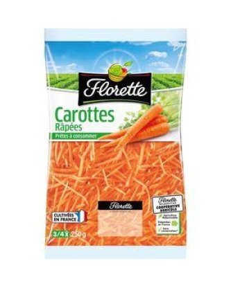 Carotte râpée, FLORETTE, sachet 250g