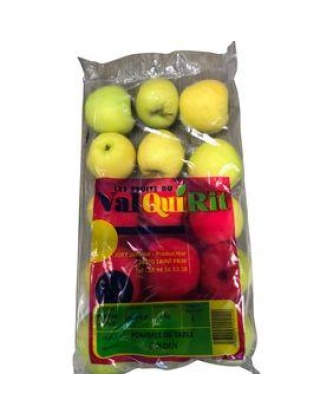 Pomme Golden Delicious, calibre 115/150, catégorie 1, France, sachet 2kg