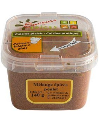 Melange épices pour poulet, pot 140g