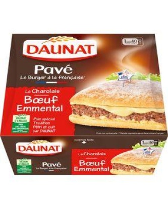 Pavé le charolais boeuf emmental DAUNAT, 180g