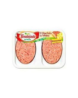Haché de veau au fromage, TENDRIADE, 2 pièces, 200g
