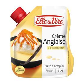 Crème Anglaise à la vanille ELLE&VIRE, sachet de 33cl