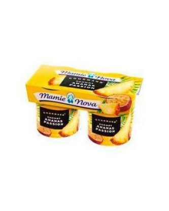 Yaourt "Gourmand" ananas passion MAMIE NOVA, 2x150g