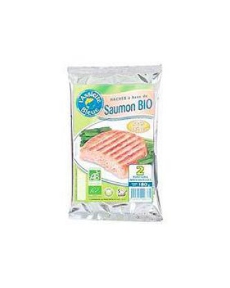 Haché de saumon bio L'ASSIETTE BLEUE, 180g