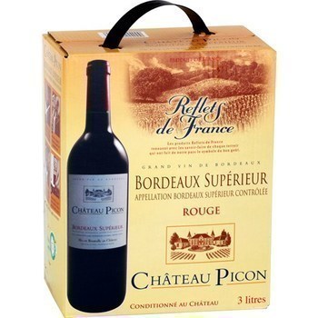REFLETS DE FRANCE ; Bordeaux supérieur - Château Picon 14° 3 l