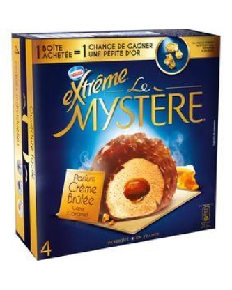 Mystères crème brûlée coeur caramel EXTREME, 4 unités, 308g