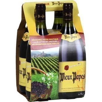 Vin de table Vieux Papes 11,5° 4x75 cl