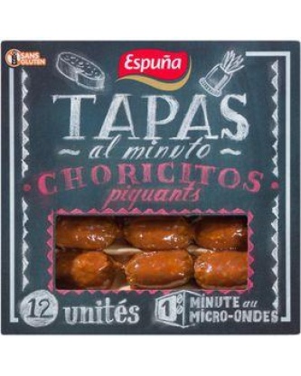 Choricitos piquants "Tapas" ESPUNA,12 unités, 80g