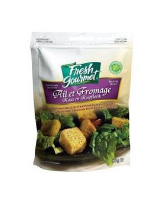 Croutons, Saveur ail et fromage, FRESH GOURMET, sachet 80g