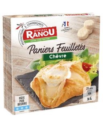 monique ranou paniers feuilletes au chevre