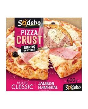 Pizzacrust classic emmental jambon SODEBO, 600g