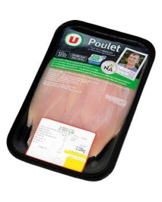 Aiguillette de poulet blanc, U, France, 6 pièces 200 g
