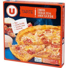 Tarte au thon tomates et moutarde à l'ancienne U, 400g